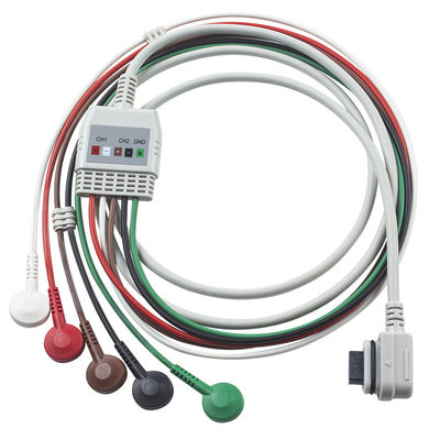 Kabel EKG 5Lead Holter GE Seer EKG 2008594-001 Kabel Kompatibel untuk GE SEER LIGHTR