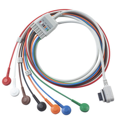 2008594-002 7-Lead EKG Telemetry Patient Cable Seer Light Kompatibel GE Kesehatan