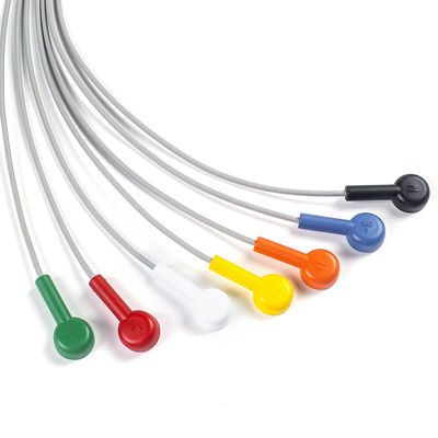 Leadwire Set 7 Leadwire ECG GE SEER 1000 3Channel IEC Snap Kompatibel Untuk GE SEER 1000