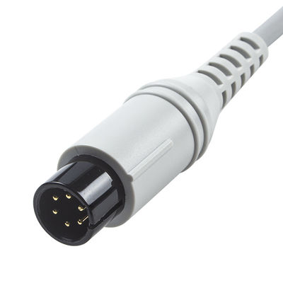 AAMI 6Pin ECG kabel batang gaya Edan Din 3lead Kabel 1.30M