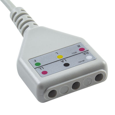 AAMI 6Pin ECG kabel batang gaya Edan Din 3lead Kabel 1.30M