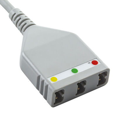 AAMI 6pin ECG kabel batang Edan LL gaya 3lead Kabel 1.30M