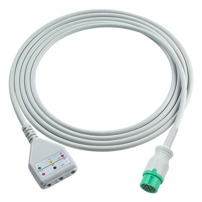 Comen ECG batang kabel DDstyle 3 lead Leadwires Kabel 1.30M