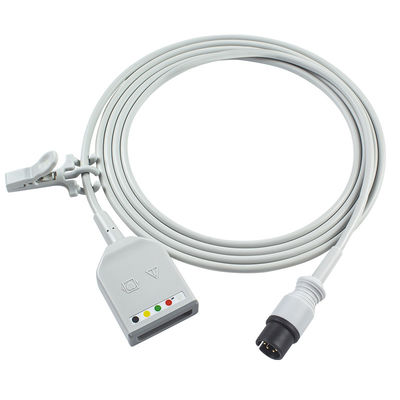 Mindray Datascope AAMI 6Pin Connector 5Lead ECG Trunk Adapter Kabel 0010-30-12377 EV 6102 Kabel Ekstensi ECG Euro Style