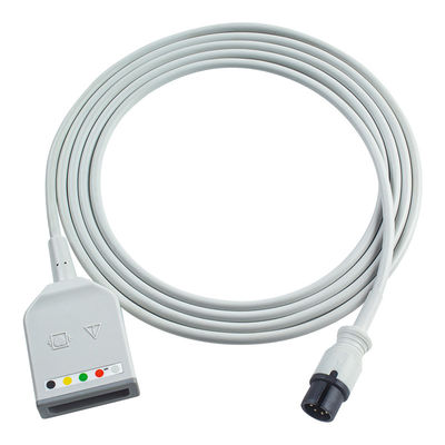 Mindray Datascope AAMI 6Pin Connector 5Lead ECG Trunk Adapter Kabel 0010-30-12377 EV 6102 Kabel Ekstensi ECG Euro Style