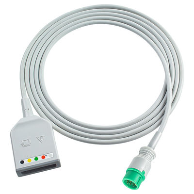 Mindray Datascope 12Pin 5Lead ECG Trunk Adapter Kabel 0010-30-42719 009-004728-00 Kabel Ekstensi EKG
