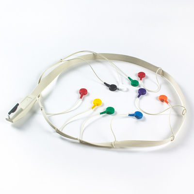 Kompatibel untuk Mortara X12 + Holter ECG Kabel Mortara ECG Holter Mortara Kabel 10 Lead Snap
