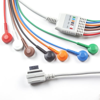 Kompatibel GE Healthcare 2008594-002 7-Lead EKG Telemetry Kabel Pasien Seer Light Pesan 5pcs dapatkan 1pcs Tas gratis