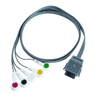 TPU Edan 5Lead ECG Holter Kabel IEC Snap Shelf Life 24 bulan untuk Biomedis Instrumen