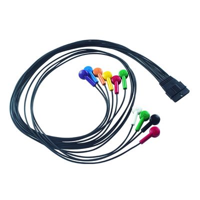 IEC/AHA Color Coding Schiller MS-12 Blue Kompatibel Kabel Pasien EKG untuk FT-1 2.400331