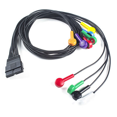 IEC/AHA Color Coding Schiller MS-12 Blue Kompatibel Kabel Pasien EKG untuk FT-1 2.400331
