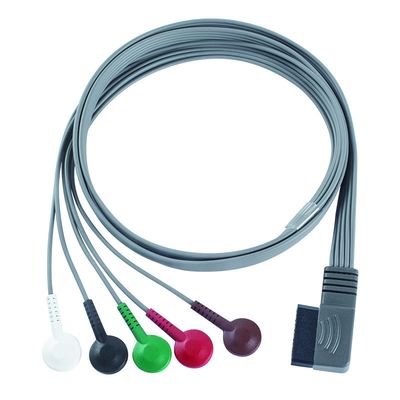 Kompatibel untuk PH EKG Telemetry Leadwire - M4725A ECG Holter Kabel 350-0173-03 untuk Zymed DigiTrak-Plus
