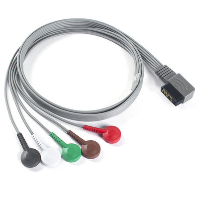 Kompatibel untuk PH EKG Telemetry Leadwire - M4725A ECG Holter Kabel 350-0173-03 untuk Zymed DigiTrak-Plus