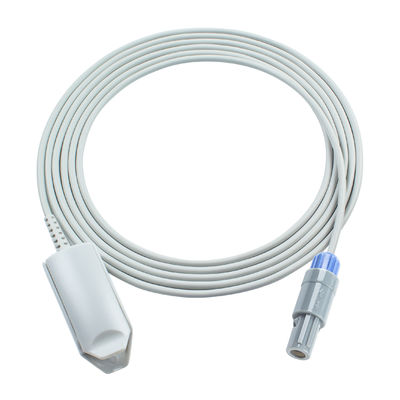 6Pin 40Degree Clip Jari Dewasa SpO2 Sensor 3.0M Kompatibel Drager Vist 120 Vist 120s