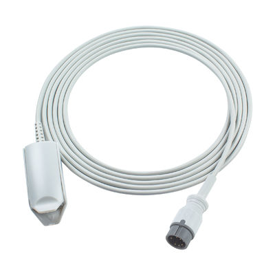 Kabel pengujian Zoncare SpO2 yang kompatibel untuk Zoncare PM7000D Probe 6Pin Adult Digital 3.0M PM7000C