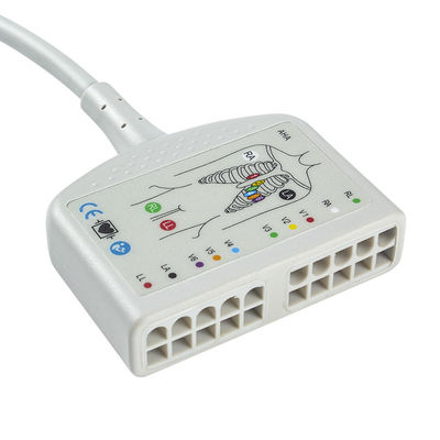 Kompatibel untuk Mindray BeneHeart D6 ECG Trunk Kabel ECG untuk Mindray Defibrillator IEC