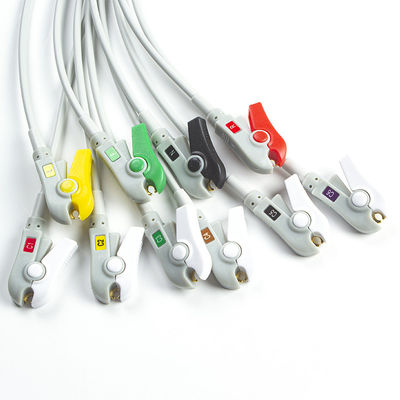 Kompatibel Mindray BeneHeart D6 Defibrillator 10Lead EKG Leadwires IEC Grabber