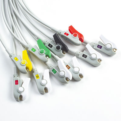 Kompatibel Mindray BeneHeart D6 Defibrillator 10Lead EKG Leadwires IEC Grabber