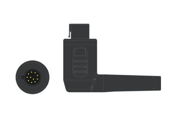 2.5m 5.0 diameter Kompatibel Corpuls 3 ECG Kabel 4Lead IEC Grabber untuk akhir pasien