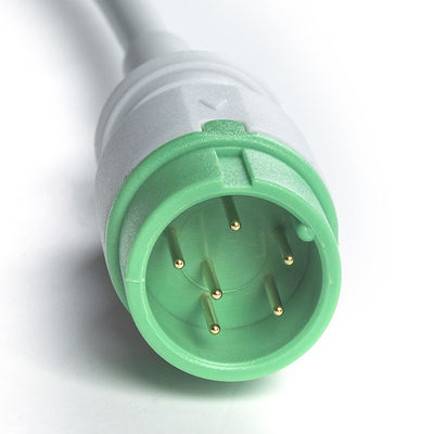 Grey Kompatibel IVY 5Lead ECG Kabel AHA Snap 1m 3,0 diameter
