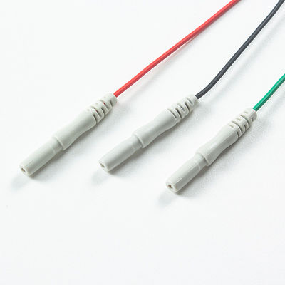 Kabel EKG yang kompatibel ke Animal Din Type ke Animal Grabber 3Lead