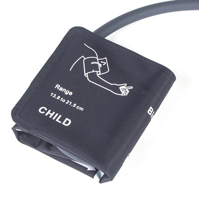 Selang Warna abu-abu Pediatric NIBP Cuff 13,8-21,5cm Nylon Cuff Bladderless Single Tube