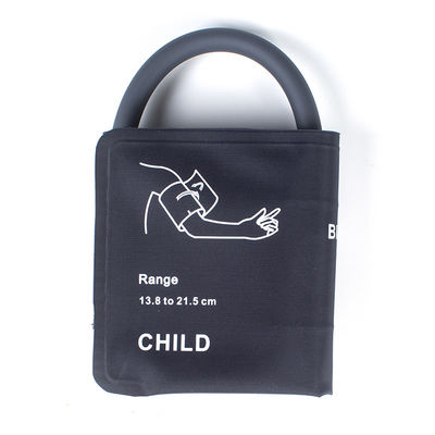 Selang Warna abu-abu Pediatric NIBP Cuff 13,8-21,5cm Nylon Cuff Bladderless Single Tube