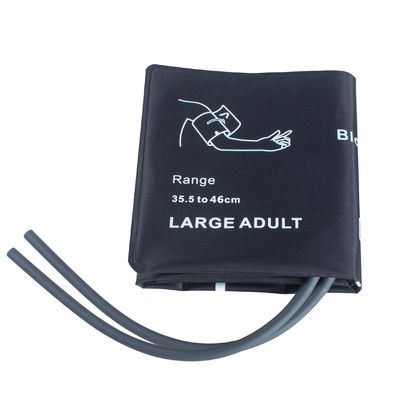 Dual Tube Besar Dewasa NIBP Cuff Bladderless 35.5-46cm Nylon Cuff