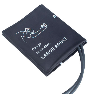 Dual Tube Besar Dewasa NIBP Cuff Bladderless 35.5-46cm Nylon Cuff