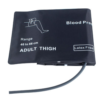 Pinggang Extra Besar Dewasa NIBP Cuff Bladderless Single Tube 46-66cm Nylon Cuff