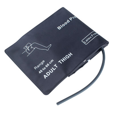 Pinggang Extra Besar Dewasa NIBP Cuff Bladderless Single Tube 46-66cm Nylon Cuff