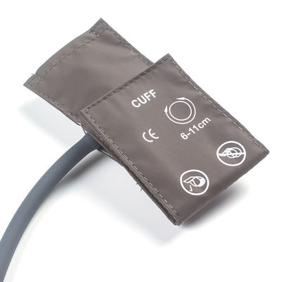 Tas Kemasan Neonatal NIBP Cuff Single Tube 6-11cm TPU Cuff Brown