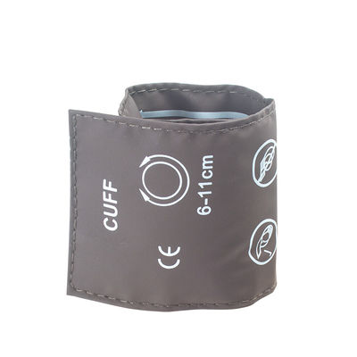 Tas Kemasan Neonatal NIBP Cuff Single Tube 6-11cm TPU Cuff Brown