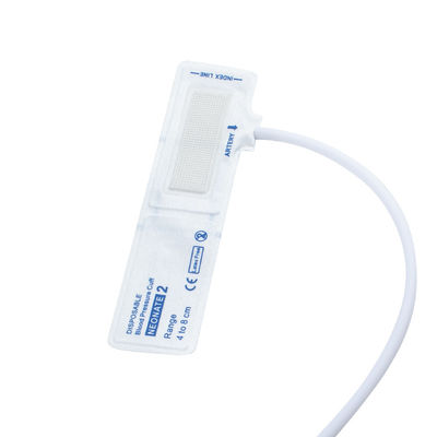 Bebas lateks sekali pakai Neonatal NIBP Cuff Single Tube Ukuran 2 4-8cm