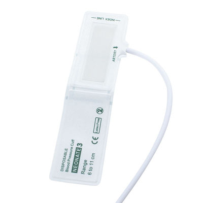 Single Tube Size 3 6-11cm sekali pakai Neonatal NIBP Cuff Shelf Life 24 bulan Bebas Lateks