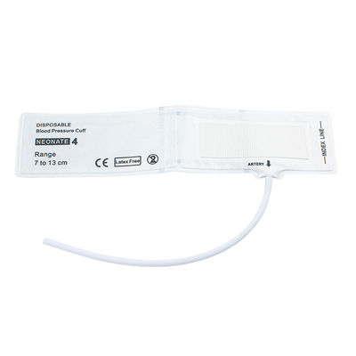 Single Tube Size 4 Disposable Neonatal NIBP Cuff 7-13cm untuk Medis