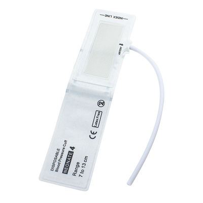 Single Tube Size 4 Disposable Neonatal NIBP Cuff 7-13cm untuk Medis