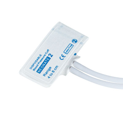Dual Tube Disposable Neonate NIBP Cuff Ukuran 2 4-8cm 24 Bulan Shelf Life
