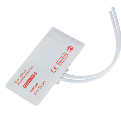 Double Tube Disposable Neonate NIBP Cuff Size 5 8-15cm untuk pemantauan tekanan darah yang akurat