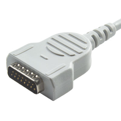 Fleksibel GE Healthcare Marquette EKG Trunk Kabel 22341809 untuk Pemantauan Dewasa / Pediatrik