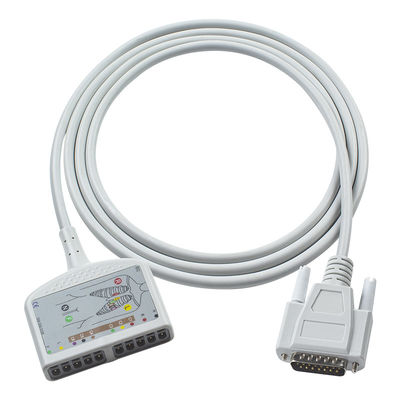 Kompatibel Nihon Kohden EKG Diagnostic EKG Kabel 10Lead untuk Cardiofax C, Cardiofax GEM 9020K, Cardiofax M