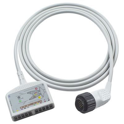 16Pin Kompatibel Kabel Trunk EKG Kenz IEC/AHA untuk Pasien Dewasa/Pediatrik