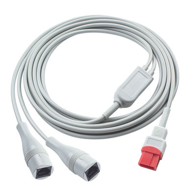 Kompatibel untuk Spacelabs IBP Kabel 10Pin ke Double Abbott 3.5M