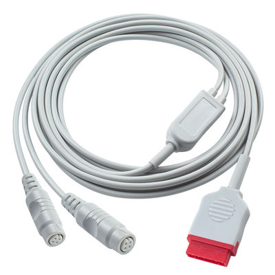 3.5M GE IBP Adapter Kabel ke Double P-Hilips Konektor untuk Peralatan Diagnosis Medis