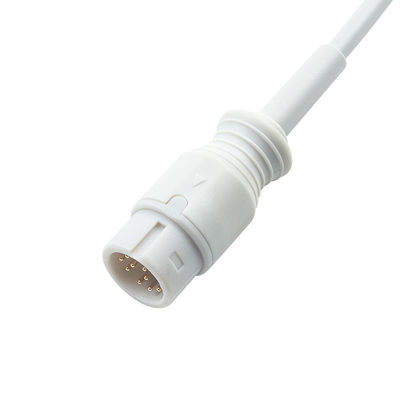 Grey Kompatibel Neonate SpO2 Probe untuk Medetec Inggris SPO2 Sensor 12Pin 3.0M