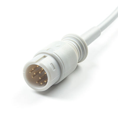 Grey Kompatibel Neonate SpO2 Probe untuk Medetec Inggris SPO2 Sensor 12Pin 3.0M