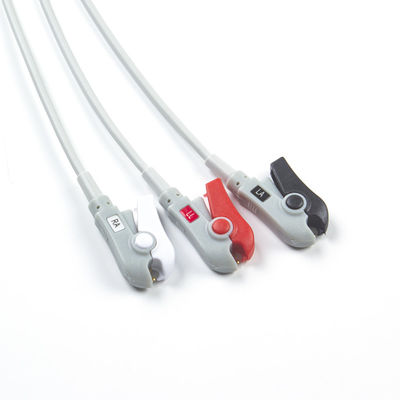 ECG Bagian 3 Lead AHA Grabber ECG Kabel Majelis Desain awet 24 Bulan Shelf Life