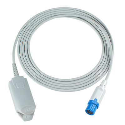Grey Kompatibel Draeger Direct-Connect SpO2 Sensor untuk Infinity Delta 7Pin Shelf Life 24 Bulan