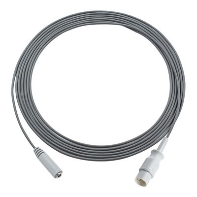 Air Shield Kompatibel 3Pin ke Wanita Mono Plug Connector Adaptor Suhu Kabel 3.0M untuk Rumah Sakit dan Peralatan Medis
