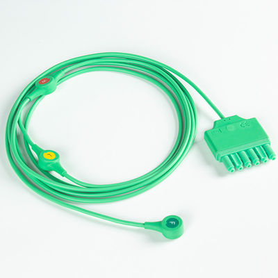 Kabel Utama EKG yang Dapat Digunakan Lagi Drager Sie-mens Monolead 3Lead IEC Snap MS14555 Kabel Utama EKG